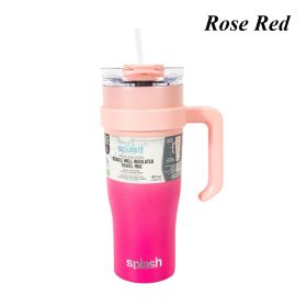 40oz Wall insulated Water Bottle, StainlessSteel Water Cup, For lce Water, lced Tea, CoffeeTo Keeps Drinks Cold, With Handle And StrawCover
